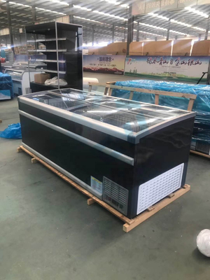 630L Supermarket Island Freezer 21 Cu Ft Direct Cooling
