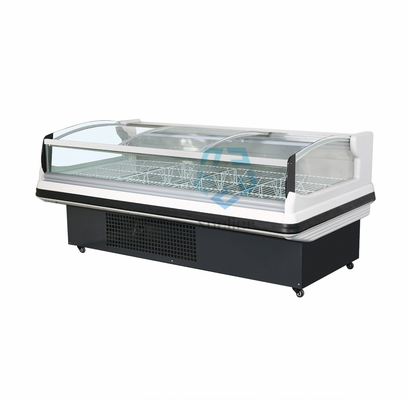 Supermarket Glass Door Chest Freezer Air Cooling 2 To 8 Degree