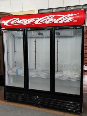 Vertical 1010L 3 Door Commercial Upright Display Freezer