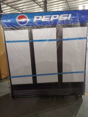 Vertical 1010L 3 Door Commercial Upright Display Freezer