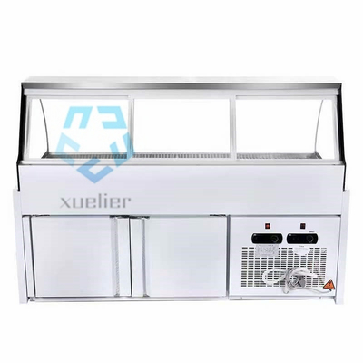 Dual Temperature Commercial Deli Refrigerator Painted Steel 220V