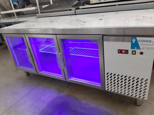 Commercial Glass Door Display Freezers 470L 17 Cu Ft