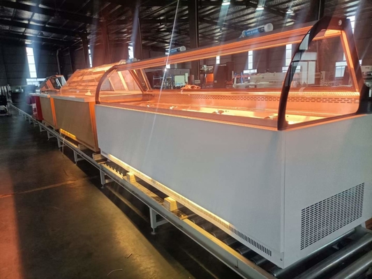 Supermarket Air Cooling Deli Chiller Display Cabinet Butchery