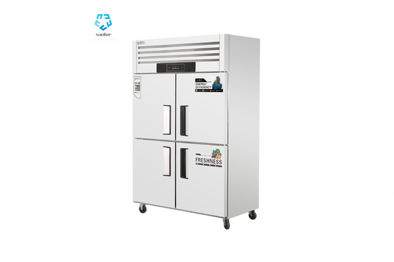 Four Door Stainless Steel Freezers 220V 32 Cubic Foot