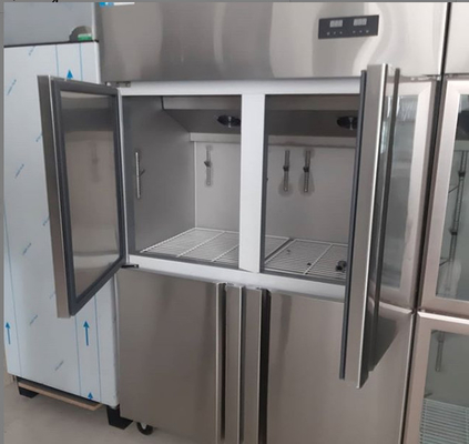 Four Door Stainless Steel Freezers 220V 32 Cubic Foot