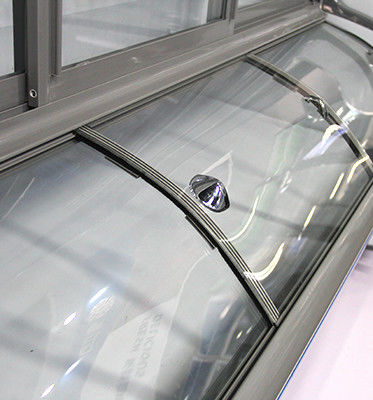 Direct Cooling Chest Glass Freezer With Sliding Glass Top