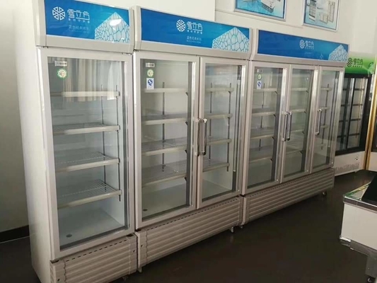 Blue Refrigerated Display Cabinet Beverage Cabinet