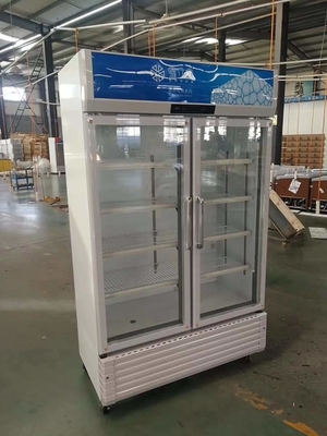 Blue Refrigerated Display Cabinet Beverage Cabinet