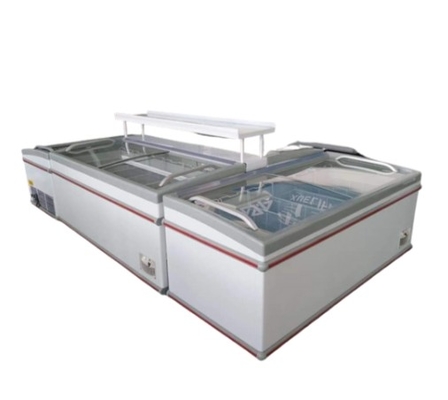 Special large capacity freezer refrigeration facilities for white supermarket