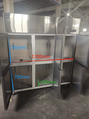 Six Door Stainless Steel Freezer For Meat Ice Cream Fresh Keeping