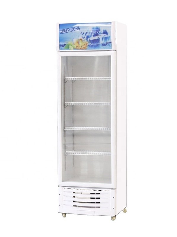Customizable Pepsi drinks display freezer with glass door