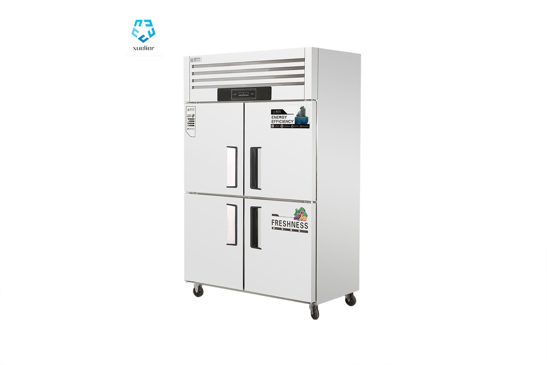 Four Door Stainless Steel Freezers 220V 32 Cubic Foot